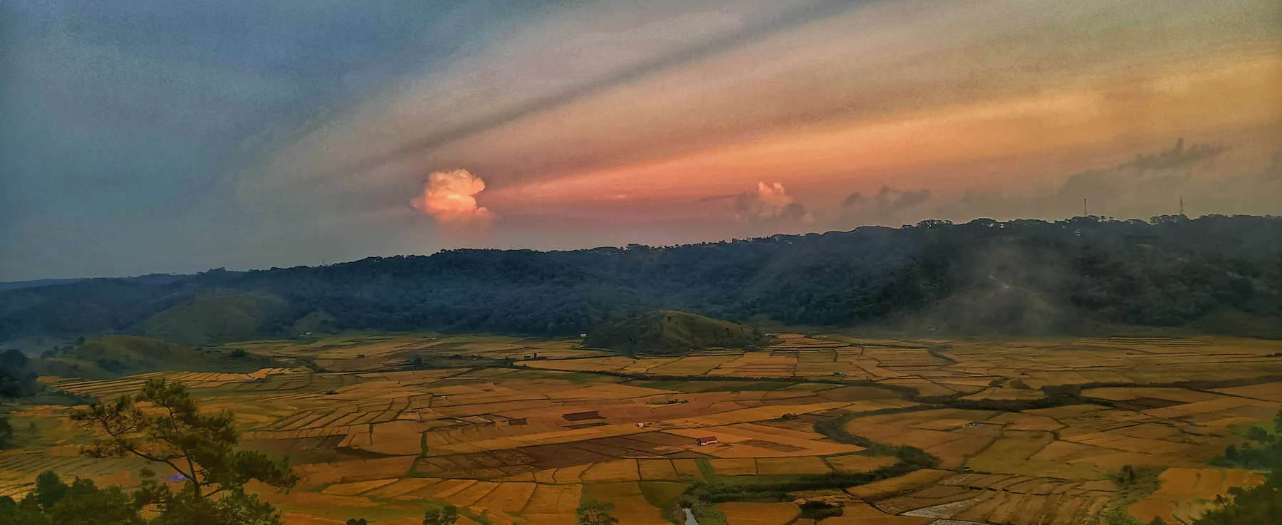 Sunset in Ladthlaboh, Jowai , Meghalaya India
