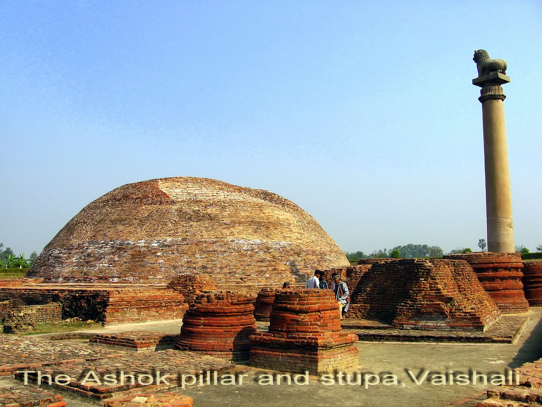 The Stupa and Ashokan Pillar, Vaishali