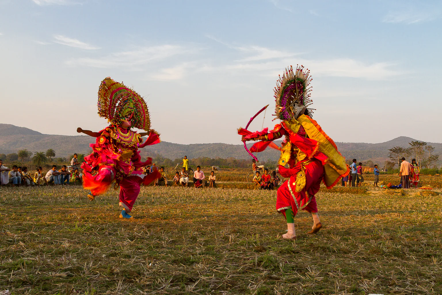 Performance of Chhau dance of Purulia